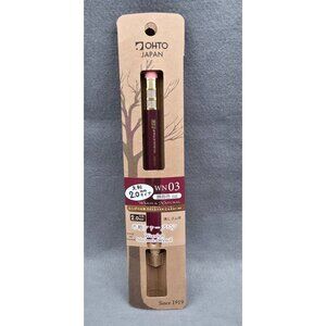 Ohto WN03 Wooden Mechanical Red Pencil 2.0mm Warm & Natural Cedar Made In Japan